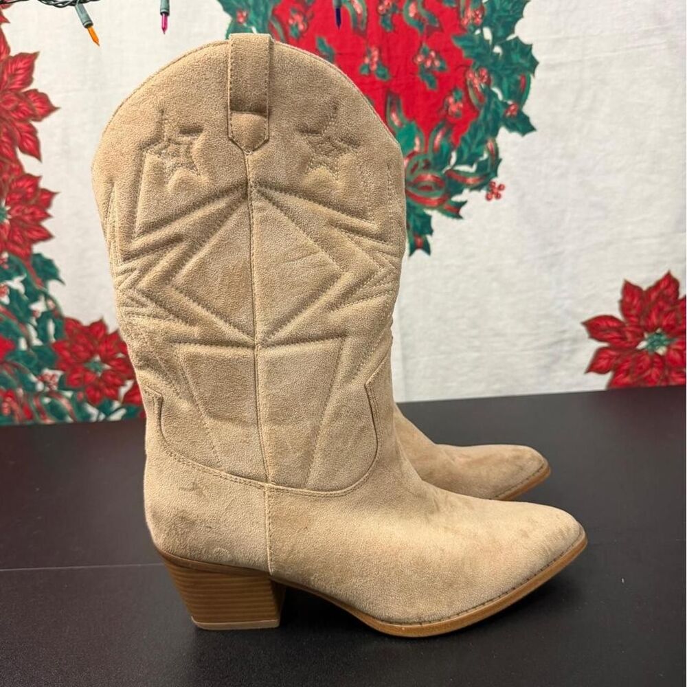Time-and-tru Women's Tan and Cream Boots